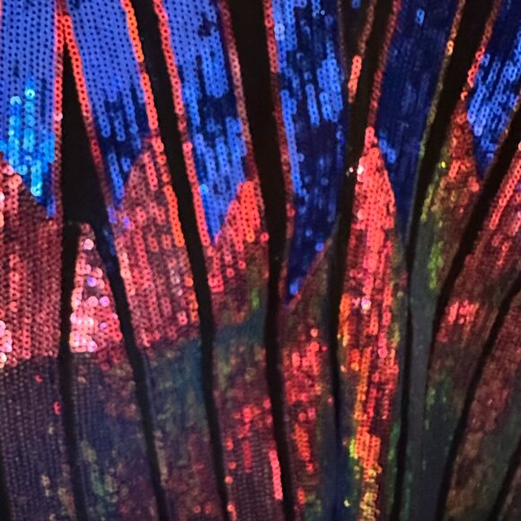 Color-Shifting Sequin Caftan | Jennafer Grace | Petite/XL Fit - Picture 3 of 11